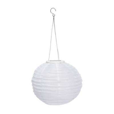 Napelemes lampion 28 cm fehér