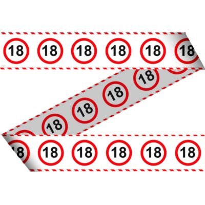 Szülinapi parti szalag 18 karikás 15 m