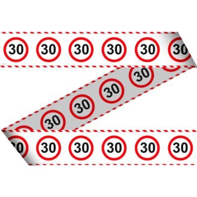 Szülinapi parti szalag 30 karikás 15 m