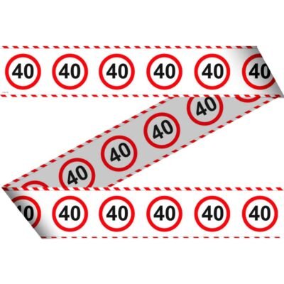 Szülinapi parti szalag 40 karikás 15 m
