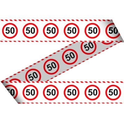 Szülinapi parti szalag 50 karikás 15 m