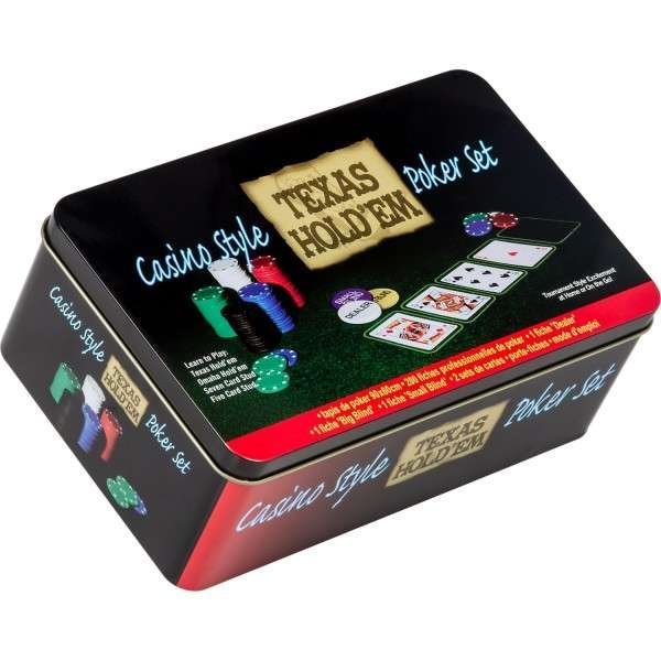 Poker készlet 200 zsetonnal - Black Jack szett fémdobozban - OUTLET 2 Poker készlet 200 zsetonnal - Black Jack szett fémdobozban - OUTLET - Image 2