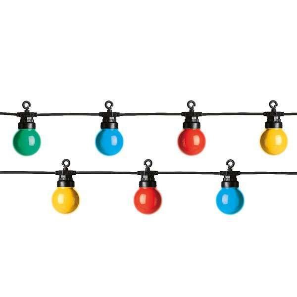 Kültéri LED fényfüzér égősor - 9,5 m - 20 izzó kiegészítő szett 9 prémium minőségű kültéri izzósor