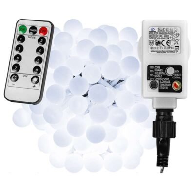 A kültéri LED fényfüzér ideális kellék karácsonyi világításhoz, kerti dekorációhoz, karácsonyfa megvilágításához vagy erkélyvilágításhoz. Kültéri, beltéri használatra (IP 44 védelem)