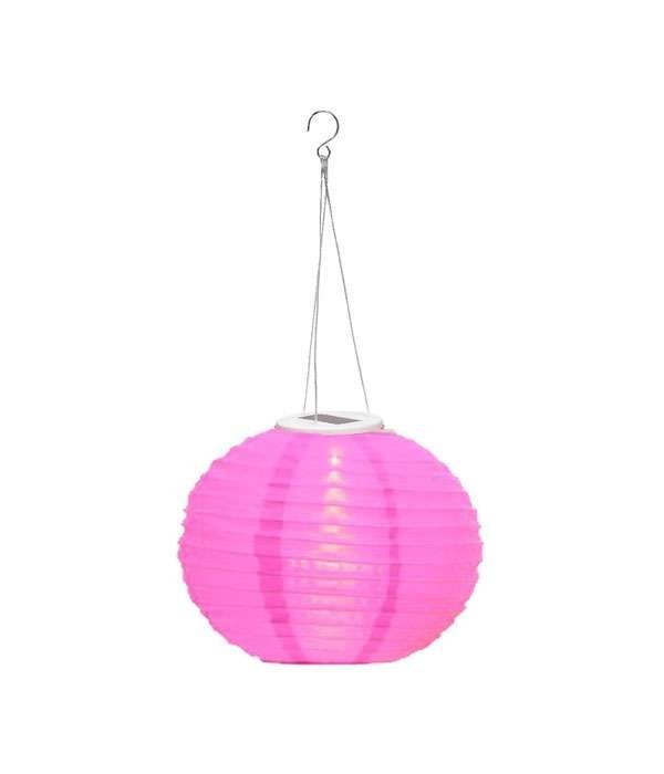 Napelemes lampion 28 cm pink 1 Napelemes lampion 28 cm pink