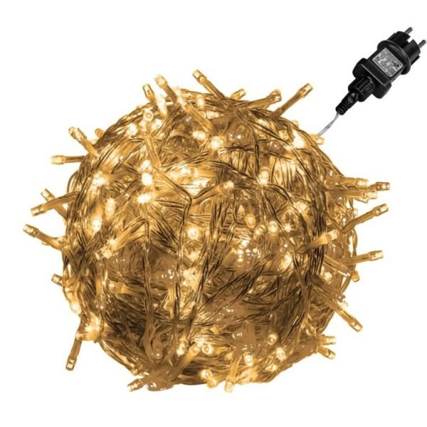 meleg fehér fényfüzér 10 m 100 LED