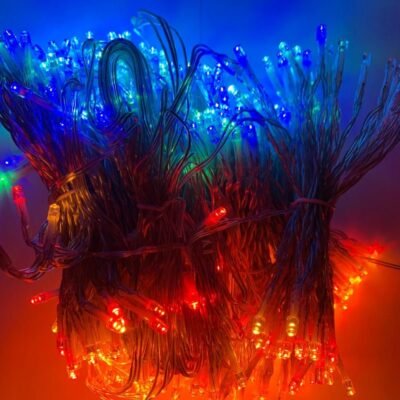 LED-es fényfüggöny, színes 3x6m (600 LED) – távirányítóval OUTLET