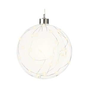 Prémium micro LED karácsonyi gömbdísz XL – 20 cm, 40 LED