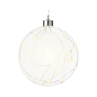 Prémium micro LED karácsonyi gömbdísz XL – 20 cm, 40 LED