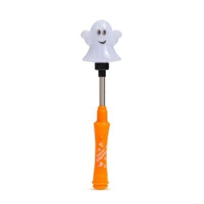Hordozható Halloween-i RGB LED lámpa rugós fejrésszel! A rugónak köszönhetően a szellem ide-oda mozgatható, de mindig visszaáll eredeti helyzetére. A szellemben lévő színváltós RGB LED kiválóan megvilágítja a lámpatestet, ezáltal teremtve halloween-i hangulatot.