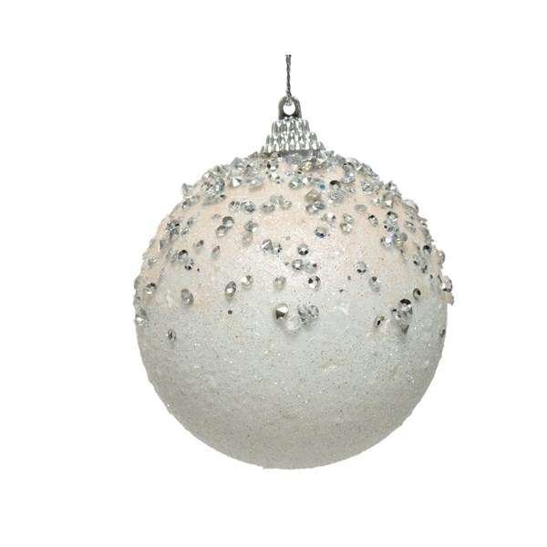 Gömbdísz gyöngy, gyémánt minta 8 cm (1 db/csomag) 1 Gömbdísz gyöngy, gyémánt minta 8 cm