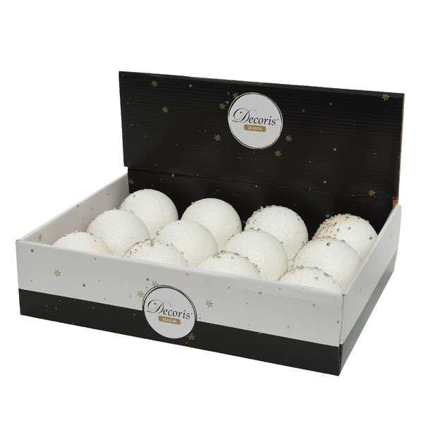Gömbdísz gyöngy, gyémánt minta 8 cm (1 db/csomag) 2 Gömbdísz gyöngy, gyémánt minta 8 cm