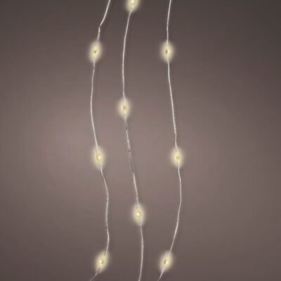 Micro LED tündérfény füzér, meleg fehér, 195 cm, 40 LED B