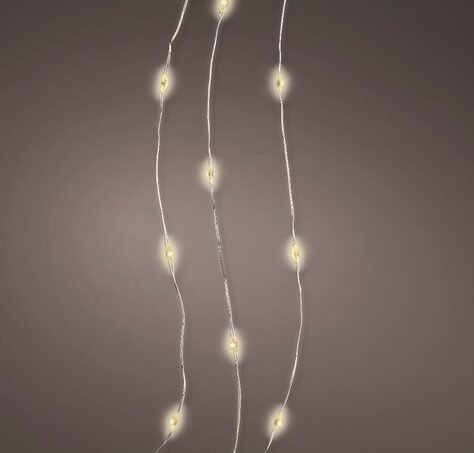 Micro LED tündérfény füzér, meleg fehér, 195 cm, 40 LED B 1 Micro LED tündérfény füzér, meleg fehér, 195 cm, 40 LED B