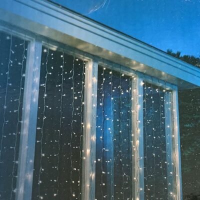 LED kültéri fényfüggöny meleg fehér üldöző effekt