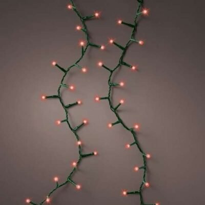 LED fényfüzér 11m (500 LED), piros