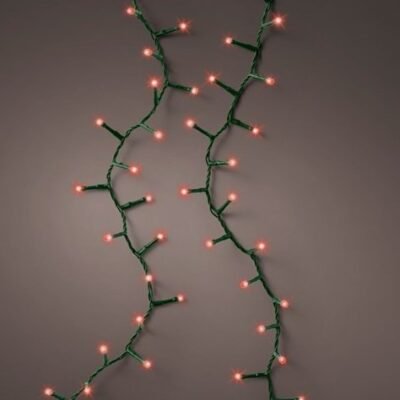 LED karácsonyi kültéri fényfüzér 22,5m (1000 LED), piros