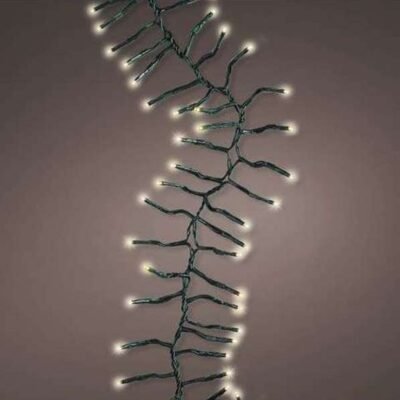 LED kültéri fényfüzér dekoráció 6m (456 LED) meleg fehér
