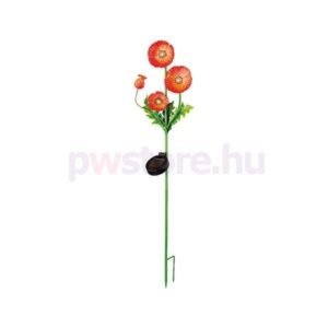 Napelemes fém virág lámpa, 80 cm
