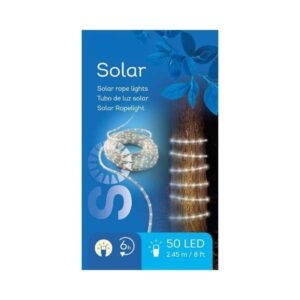 Napelemes fénycső meleg fehér 50 LED, 2,45 m