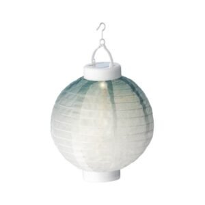 Napelemes lampion 20 cm zöld B