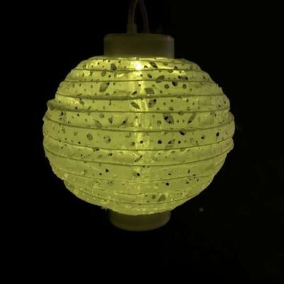 Napelemes lampion 20 cm vízcsepp minta