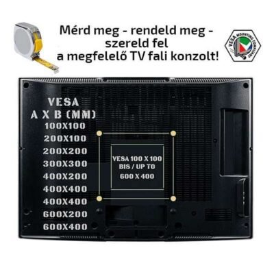Univerzális fali TV tartó fali konzol