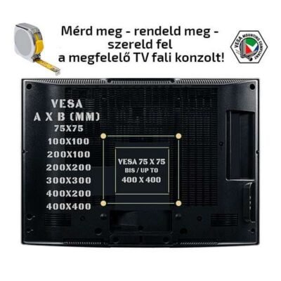 Univerzális fali TV tartó fali konzol
