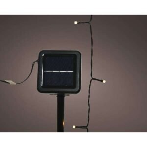Napelemes fényfüzér meleg fehér 8 funkció, 50 LED 4,9 m