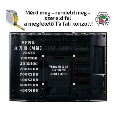 Univerzális fali TV tartó fali konzol