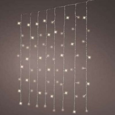 LED sorolható fényfüggöny meleg fehér 1,5x3m (300 LED)