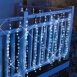 fényfüggöny 4x1 m erkély balkon hideg fehér