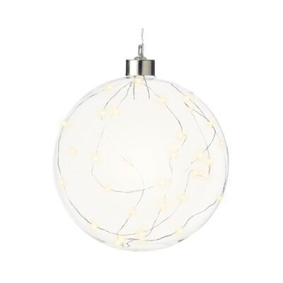 Prémium micro LED karácsonyi gömbdísz XL – 20 cm, 40 LED
