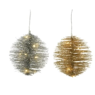 Prémium micro LED karácsonyi gömbdísz – 25 cm, 20 LED