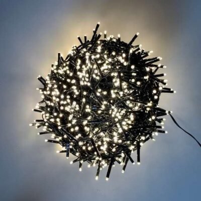 LED fényfüzér meleg fehér szikrázó