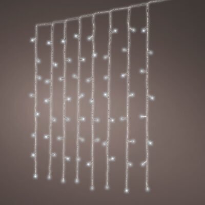 LED sorolható kültéri fényfüggöny hideg fehér 1,5x3m (300 LED)