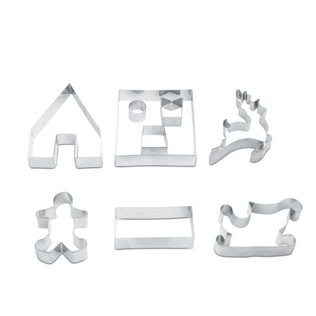 Sütikiszúró forma, 3D mézeskalács házikó, 9 db/szett 2 Sütikiszúró forma, 3D mézeskalács házikó, 9 db/szett – 2. kép