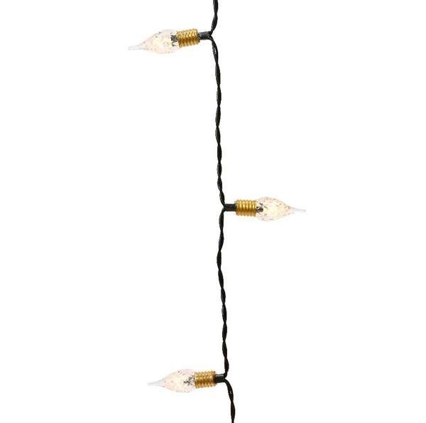 LED fényfüzér elemes retro, meleg fehér 4,9 m, 50 LED 2 Meleg fehér retro karácsonyfa izzósor
