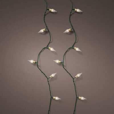 LED fényfüzér retro 11,9m (120 LED), meleg fehér