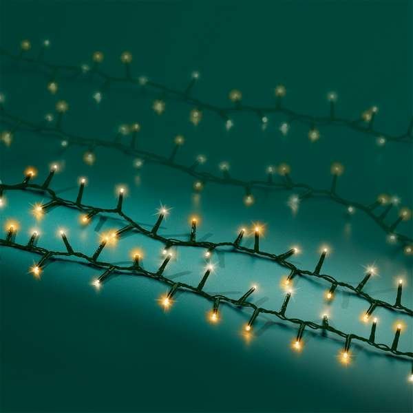LED fényfüzér 34m (1500 LED), meleg fehér és klasszikus meleg fehér, 8 funkció 2 LED fényfüzér 34m (1500 LED), meleg fehér és klasszikus meleg fehér, 8 funkció - Image 2