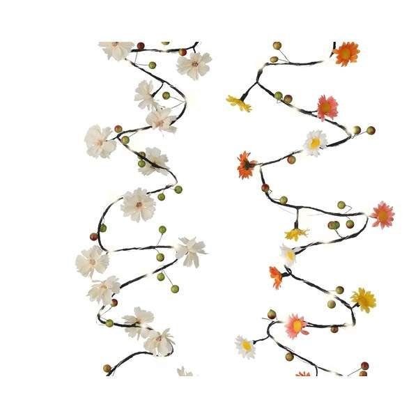 Kültéri micro LED tündérfény füzér, virág 180 cm, 20 LED 1 Kültéri micro LED tündérfény füzér, virág 180 cm, 20 LED